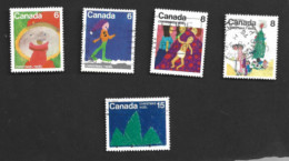 CANADA - SG 822.827   - 1975 CHRISTMAS    -  USED - Gebraucht