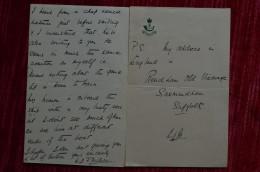 4 Letters 1930 From Apprentice Mountaineer F Whilson Introduced By Major Mason From India To H F Montagnier Explorer - Sportspeople