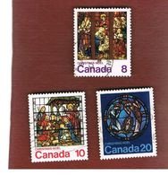 CANADA - SG 848.850   - 1976 CHRISTMAS: COMPLET SET OF 3    -  USED - Usados