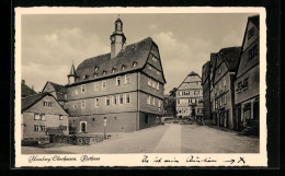 AK Homberg /Oberhessen, Blick Auf Das Rathaus Und Apotheke  - Homberg