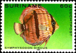 Suriname Avion N** Yv: 85/87 Poissons Tropicaux - Surinam