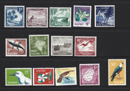 Nauru 1966 Definitive Set Of 14 MLH - Nauru