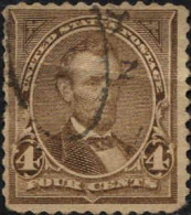 USA Poste Obl Yv: 100 Mi:92 Abraham Lincoln (TB Cachet Rond) - Usados