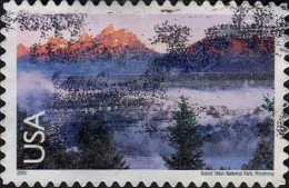 USA Avion Obl Yv:139 Mi:4507 Grand Teton National Park Wyoming (Obli. Ordinaire) - 3a. 1961-… Usados