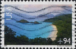 USA Avion Obl Yv:138 Mi:4373 St John US Virgin Islands (Lign.Ondulées) - 3a. 1961-… Gebraucht