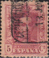 Espagne Poste Obl Yv: 274 Mi:283 Ed:312 Alfonso XIII Face (Belle Obl.mécanique) - Usati