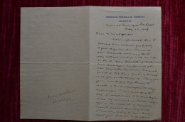 1929 Signed Letter P Lay American Consulate Calcutta About Travelling In The Himalaya To H F Montagnier Explorer Alpinis - Explorers & Adventurers