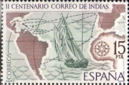 Espagne Poste Obl Yv:2083 Mi:2330 II Centenario Correo De Indias Ed:2437 (Lign.Ondulées) - Usados