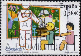 Espagne Poste Obl Yv:3904 Mi:4199 Ed:4308 Homenaje Al Maestro (Belle Obl.mécanique) - Usati