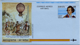 Espagne Aerogramme N** Yv:217 Air Letter Vincente Lunardi - 1931-....