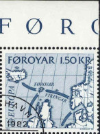 Feroe Poste Obl Yv: 64/65 Europa Cept Faits Historiques Bord De Feuille (TB Cachet Rond) - 1982
