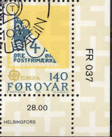 Feroe Poste Obl Yv: 37/38 Europa Cept Histoire Postale Coin D.feuille (TB Cachet Rond) - 1979