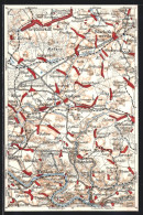 AK Stolpen, Topographie-Karte 1:200.000  - Carte Geografiche