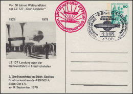 Berlin PP 81/4 Weltrundfahrt LZ 127 Graf Zeppelin, Passender SSt ESSEN 9.9.1979 - Zeppelin