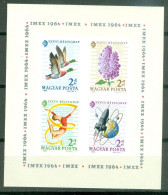 Hongrie Yv BF 48a * * TB Non Dentelé Fleur Oiseau Cosmos - Blocks & Sheetlets