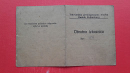 Brestanica.Trboveljska Premogokopna Duzba Rudnik Rajhenburg.Obratna Izkaznica.1.slovenska Divizija KNOJ - Decrees & Laws