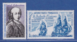 Französische Antarktis TAAF 1980 Admiral D'Entrecasteaux Mi.-Nr. 140-41 ** / MNH - Other & Unclassified