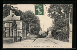 CPA Sceaux, Rue Houdan Et Lycèe Lakanal  - Sceaux