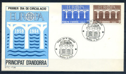 Andorra 1984 / Europa CEPT Common Issue Bridge FDC SPD Serie Común Puente / Hn22  35-21 - 1984