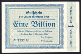 Deutschland, Germany - Konstanz - 1 Billion Mark - 1923 - 1 Biljoen Mark