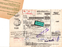 Japan 1971, Paketkarte V. Osaki M. Schweden Postformular U. Porto Etikett - Asia (Other)