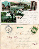 Bayern 1903, Posthilfstelle VORDERSCHWEINHOF Taxe Oberreute Auf Mölln Litho-AK  - Brieven En Documenten
