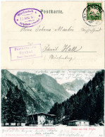 Bayern 1901, Posthilfstelle OYTHAL Taxe Oberstdorf Auf Sw-AK M. 5 Pf. - Brieven En Documenten