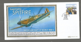 SUPERMARINE SPITFIRE  , BRITISH AIRCRAFT OF WORLD WAR II , FIRST DAY , GUERNSEY POST OFFICE - Collections