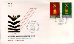 Turkije - FDC - International Peace Award, Atatürk - FDC