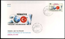 Turkije - FDC - Turkey, The Project Of The Year 2001 - FDC