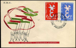België  -  FDC  -  1064/65 - Europa CEPT 1958 - 1958
