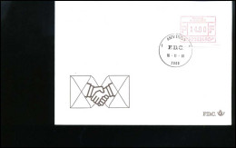 België - FDC - ATM                                       - 1981-1990