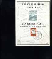 België - 1625  Persvrijheid -   Souvenir Kaart                        - Cartas & Documentos