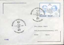 2198 - FDC - Zilveren Jubileum Van Het Koningspaar - 1981-1990