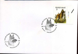 2213 Met Plaatnummer Op Enveloppe - 1981-1990