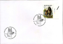 2214 Met Plaatnummer Op Enveloppe - 1981-1990