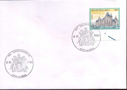 België -2194 Op Envelop Met Eerstedag Afstempeling - 1981-1990