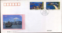 China - FDC - Scenic Spots In Hong Kong - Lettres & Documents