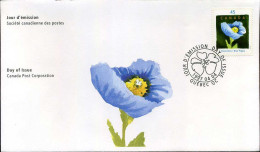 Canada - FDC - Blue Poppy - 1991-2000