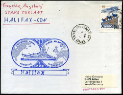 Canada - Cover To Ahlen, Germany  --  Fregatte 'Augsburg' - Cartas & Documentos