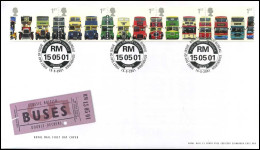 Great-Britain - FDC - Classic British Double-Deckers - Bus