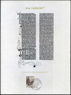 België - 1858 Op Bladzijde Uit De 42-lijnige Gutenbergbijbel 1452-55 - Cartas & Documentos