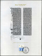 België - 1618 Op Bladzijde Uit De 42-lijnige Gutenbergbijbel 1452-55 - Cartas & Documentos