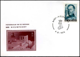 België - 1704 Op Enveloppe - Postzegelclub Van De Westhoek - Cartas & Documentos