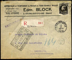 België - Cover From Gendbrugge To Bruxelles, Belgium - Banque Générale De Dépôts  - Covers & Documents