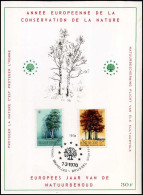 België - 1526/27 Europees Jaar Van De Natuurbescherming - Herdenkingskaart - Cartes Souvenir – Emissions Communes [HK]