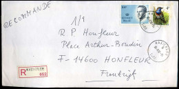 België - Registered Cover To Honfleur, France - Storia Postale