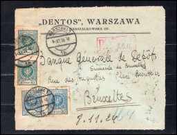 Polen - Cover From Warszawa To Bruxelles, Belgium - Banque Générale De Dépôts - Covers & Documents