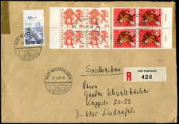 Switzerland - Registered Cover To Lindenfels, Germany - Covers & Documents
