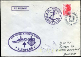 France - Cover To Beveren, Belgium -- 20ème Division De Batiments-ecoles "Leopard" - Storia Postale